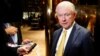FILE - Senator Jeff Sessions (R-AL) arrives in the lobby of Republican president-elect Donald Trump's Trump Tower in New York.