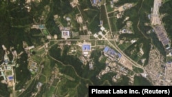 Una imagen de satélite muestra el sitio de fabricación de misiles Sanumdong en Corea del Norte, el 29 de julio de 2018.