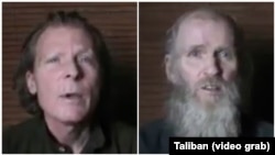 Timothy Weeks, de Australia, a la izquierda, y el estadounidense Kevin King (Foto tomada del video enviado a VOA).