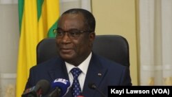 Firai Ministan Togo, Komi Sélom Klassou, Lomé, ranar 6 ga watan Maris, 2020. (VOA/Kayi Lawson)
