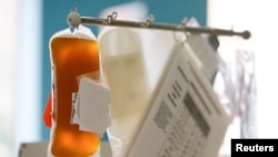 FILE - Convalescent plasma from a recovered coronavirus disease patient. (REUTERS/Lindsey Wasson/File Photo)