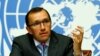 United Nations Special Advisor on Cyprus Espen Barth Eide attends a news conference one day before peace talks on divided Cyprus are to resume in Crans-Montana, in Geneva, Switzerland, June 27, 2017.