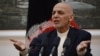 Afghan president Mohammad Ashraf Ghani speaks during a press conference at Presidential Palace in Kabul on June 30, 2018. 