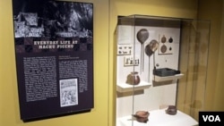 Objetos arqueológicos del Machu Pichu que conforman la colección de la Universidad de Yale, en Estados Unidos.