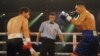 Jamshidbek Najmiddinov ringda Viktor Postol bilan, 16-sentabr, 2017