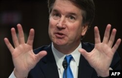 Archivo. El nominado para la Corte Suprema de EE.UU. Brett Kavanaugh habla durante su audiencia de confiramción en el Senado el 5 de septiembre de 2018.