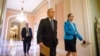 Senate Majority Leader Mitch McConnell walks from his office to the Senate floor on Capitol Hill in Washington, April 23, 2015.
