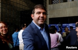 Foto de archivo del candidato adeco Carlos Prosperi, del 12 de julio de 2023, en Caracas.