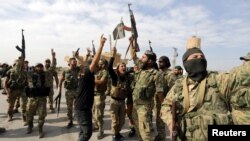 Turkey-backed Syrian rebel fighters