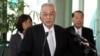 Taiwan's Vice President Wu Den-yih speaking at Taiwan's Taoyuan International Airport before departing to New York. (AFP photo/Office of the President) 