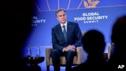 El secretario de Estado de EEUU, Antony Blinken, participa en el foro sobre seguridad alimentaria global, celebrado en los márgenes de la Asamblea General de la ONU, en Nueva York, EEUU, el 20 de septiembre de 2022.