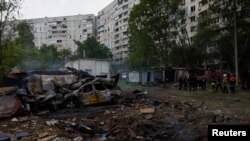 Pasojat e një sulmi ajror të Rusisë në rajonin e Kharkivit në Ukrainë
