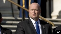 Matthew G. Whitaker fue nombrado por el presidente Trump como fiscal general, luego de expulsar a Jeff Sessions.
