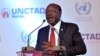 FILE - United Nations Conference on Trade and Development (UNCTAD) Secretary-General Mukhisa Kituyi delivers a speech during the opening session of the UNCTAD, in Nairobi, July 17, 2016. 