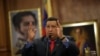 Venezuela's President Hugo Chavez talks during a press conference at the Miraflores palace in Caracas, Venezuela, October 9, 2012. 