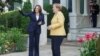USA, Washington, Kamala Harris and Angela Merkel in the White House 