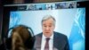 FILE - United Nations Secretary-General Antonio Guterres speaks during a press conference Feb. 8, 2020.