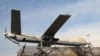ARCHIVO - En esta fotografía de archivo del 11 de febrero de 2016, el dron iraní Shahed-129 se muestra en un mitin en Teherán, Irán.