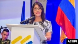 Rosmery Quintero, presidenta de la Asociación Colombiana de las Micro, Pequeñas y Medianas Empresas, ACOPI.
