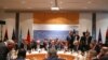 Mambobin kasashen da suka halarci taro kan Libya a Jamus (AP)