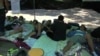 Venezuelan students holding a hunger strike