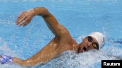 Michael Phelps, miembro del equipo de natación olímpico de EEUU.