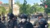 Fuerzas del orden desplegadas esta semana en Washington para hacer frente a los disturbios que, en algunos momentos, se adueñaron de la ciudad.