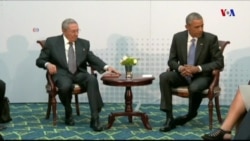 Histórico encuentro entre los mandatarios de EE.UU. y Cuba