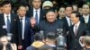 North Korean leader Kim Jong Un waves upon arrival by train in Dong Dang, a Vietnamese border town, Feb. 26, 2019, ahead of his second summit with U.S. President Donald Trump.