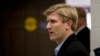 Nick Ayers, center, Vice President Mike Pence's chief of staff, arrives for a news conference with President Donald Trump and Republican congressmen at Camp David, Maryland, Jan. 6, 2018.