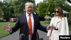 El presidente Donald Trump dijo el miércoles 24 de abril de 2019 a periodistas en la Casa Blanca que acudirá directamente a la Corte Suprema de EE.UU. si los demócratas tratan de hacerle un juicio político.