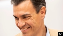 El futuro político de España sigue incierto tras su tercera elección desde el 2015 y el consenso entre los expertos es que la inestabilidad política no se resolverá a corto plazo. En la foto, el presidente del gobierno Pedro Sánchez, líder de PSOE. Abril 29 de 2019. 