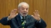 El presidente de Brasil, Luiz Inácio Lula Da Silva, durante una conferencia de prensa en el Palacio de Planalto, el 28 de marzo de 2024.