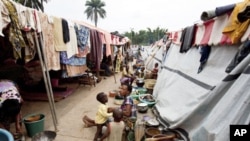 The Duekoue camp in western Ivory Coast, April 13th, 2011. The camp became home to 28,000 displaced people.