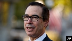 El secretario del Tesoro, Steven Mnuchin dijo el miércoles 16 de octubre que los negociadores ultimaban los detalles de un acuerdo preliminar con China.