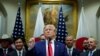 U.S. President Donald Trump speaks about Turkey and Syriaat the White House in Washington, Oct. 7, 2019. 