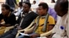 Ethiopian migrants gather at the International Organization for Migration center in the port city of Aden, Yemen, Jan. 2, 2017.