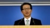 FILE - South Korean Unification Minister Ryoo Kihl-jae speaks during a news conference at Government Complex in Seoul, South Korea.
