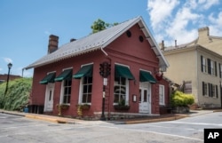 This photo shows the Red Hen Restaurant in downtown Lexington, Virginia, June 23, 2018. White House press secretary Sarah Huckabee Sanders said Saturday in a tweet that she was asked to leave the restaurant because she works for President Donald Trump.