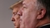 U.S. President Donald Trump attends the coronavirus response daily briefing with Secretary of State Mike Pompeo at the White House in Washington, U.S., March 20, 2020.