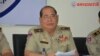 ឧត្តមសេនីយ៍ឯក ម៉ក់ ជីតូ អគ្គ​ស្នង​ការរងនគរបាល​ជាតិ​នៅ​​ក្នុង​សន្និសីទ​កាសែត​​ស្តី​ពី​ការ​បង្ក្រាប​គ្រឿង​ញៀន​ជាង​៥០​គីឡូក្រាម។ (រូបថត៖ នគរបាល​ជាតិ) 