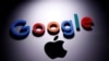 FILE - A Google logo is seen on an Apple MacBook in this illustration taken April 12, 2020. Google lost its last bid to overturn a European Union antitrust penalty on Sept. 10, 2024, while Apple lost its challenge against an order to repay $14.34 billion in back taxes to Ireland.