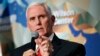 Vice President Mike Pence discusses U.S. and China relations Oct. 24, 2019, at the Wilson Center's inaugural Frederic V. Malek Public Service Leadership Lecture, in Washington. 