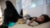 A girl is treated for suspected cholera infection at a hospital in Sanaa, Yemen, Jul. 1, 2017. 