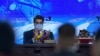 El presidente venezolano, Nicolás Maduro, aplaude durante una ceremonia que marca el inicio del año judicial en el Tribunal Supremo de Justicia en Caracas, Venezuela, el 22 de enero de 2021.