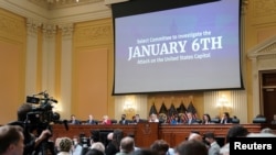 Audiencia pública del panel de la Cámara de Representantes que investiga el asalto al Capitolio en Washington DC, el 21 de julio de 2022.

