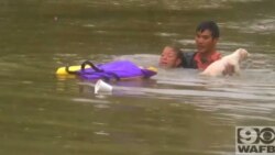 Dramáticos rescates en Baton Rouge, Luisiana