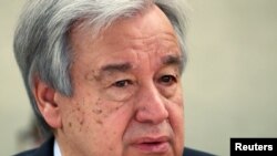 FILE - United Nations Secretary-General Antonio Guterres.