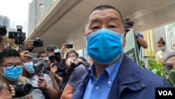 香港壹傳媒創辦人黎智英(美國之音照片)
