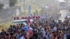 Cientos de migrantes salen en caravana de la frontera sur de México